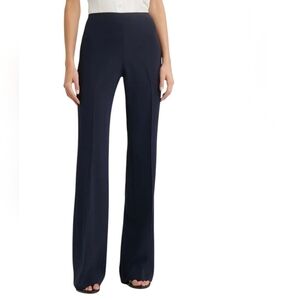 Theory Womens Flare Leg Pants NWT Black Demitria Admiral Crepe Work Plus Size 16